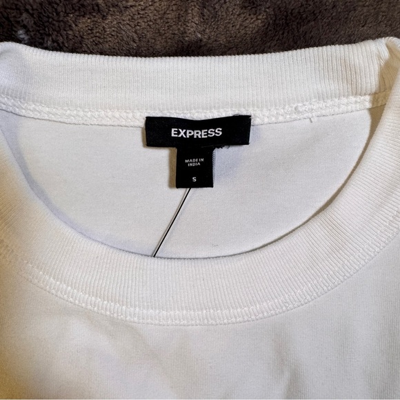 Express Brand New Fitted Crew Neck Corset Tank - White - Size Small - Picture 4 of 14